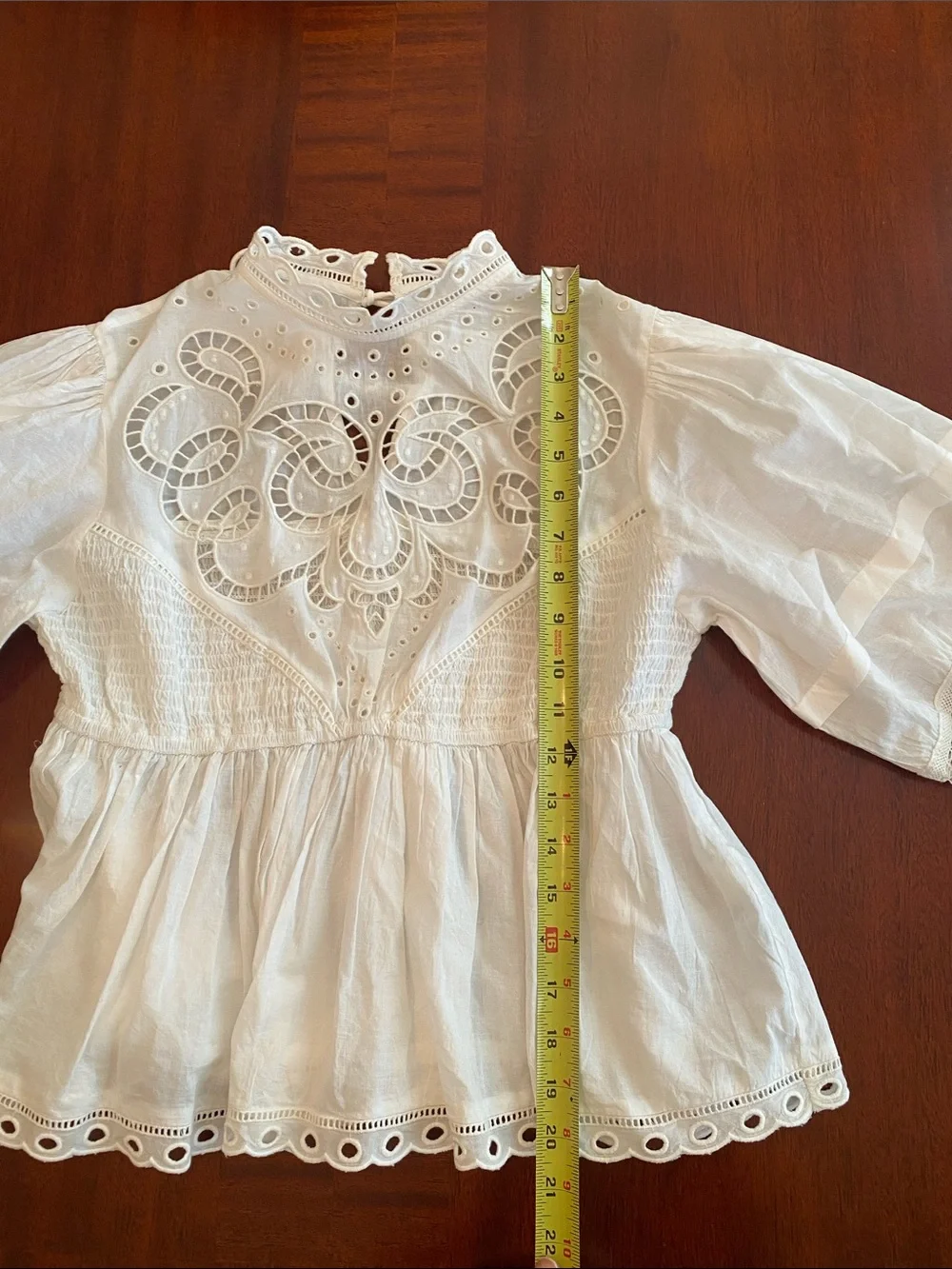 Anthropologie Forever That Girl White Eyelet Babydoll Top Let Me Be Size XS